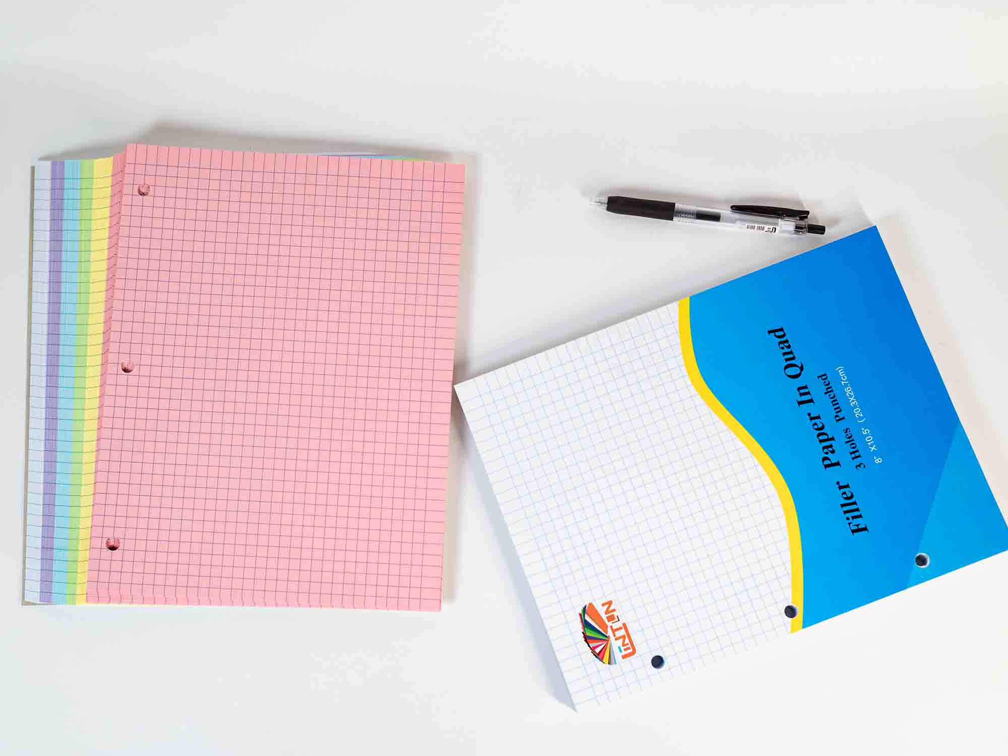 Refill paper color assorted